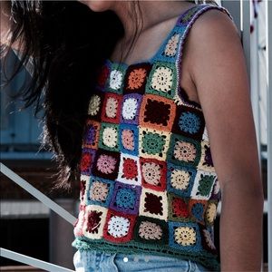 Handmade Russian crochet tank top